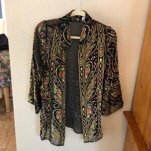Bob Mackie velvet shell/tunic top